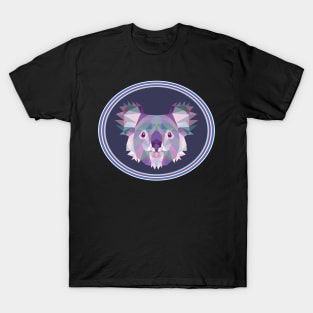 Koala Shirt: Cute Pop Art Koala Bear Colorful Geometric T-Shirt